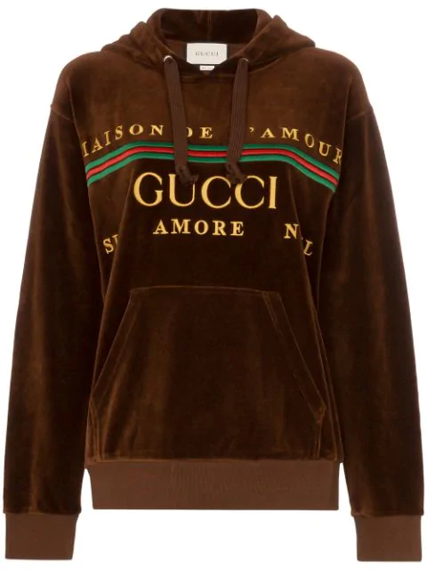 gucci velvet sweatshirt