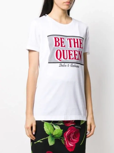 Shop Dolce & Gabbana Printed T-shirt In White