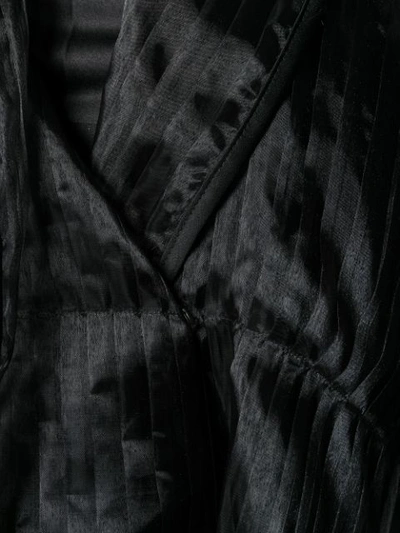 Shop Sid Neigum Structured Sheer Pleated Jacket - Black