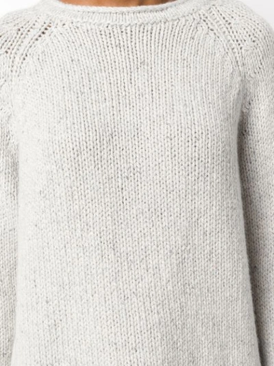Shop Iris Von Arnim Round Neck Sweater - White