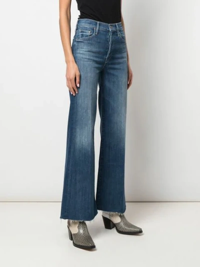 Shop Mother The Tomcat Roller Fray Jeans In Blue