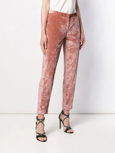 Shop Fabiana Filippi Slim-fit Velvet Corduroy Trousers In 2150