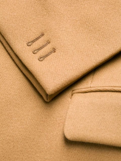 Shop Bottega Veneta Belted Single Breasted Coat In Brown