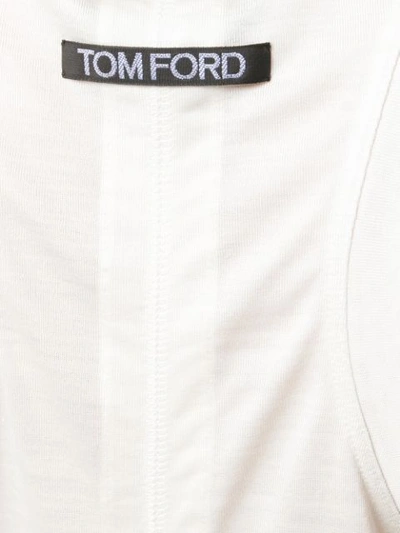 Shop Tom Ford Silk Vest Top In White
