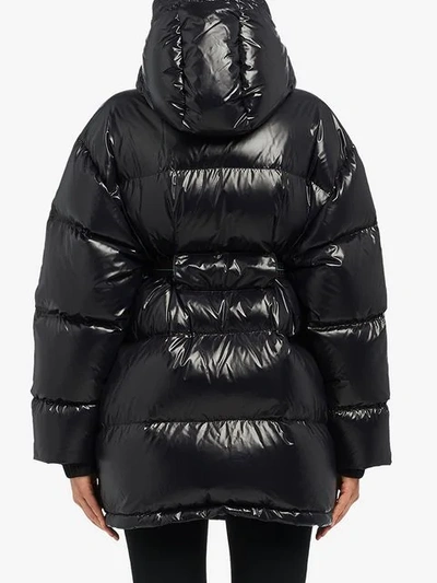 Shop Prada Logo-print Puffer Jacket - Black