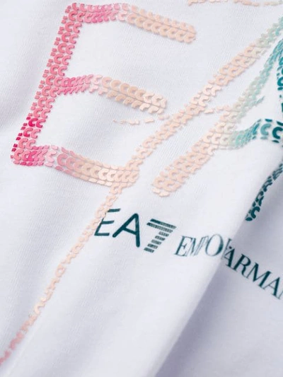 Shop Ea7 Logo Printed T-shirt In White