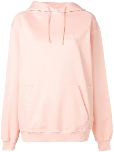 Shop Acne Studios Hooded Sweatshirt In Pink