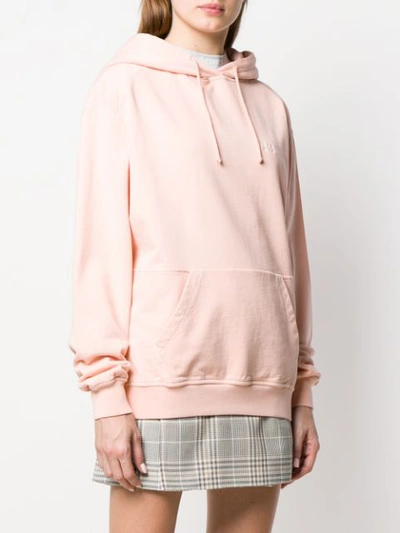 Shop Acne Studios Hooded Sweatshirt In Pink