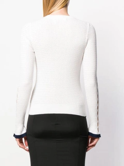 Shop See By Chloé Twist Knit Sweater In White