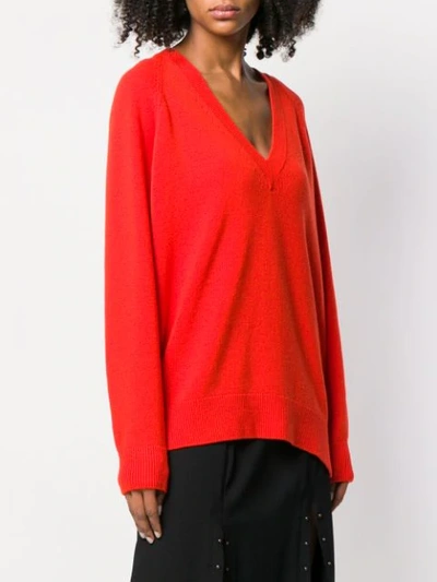 Shop Givenchy Oversized Zip In Red