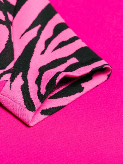 Shop Valentino Tiger Print Skater Dress - Pink