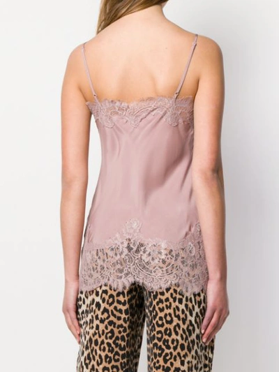 Shop Gold Hawk Lace Panel Top In Pink