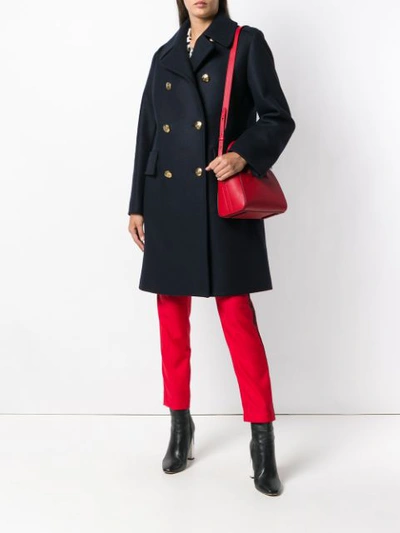 Shop Givenchy Boxy Classic Peacoat In Blue