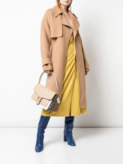 Shop Diane Von Furstenberg Lia Belted Trench Coat In Brown