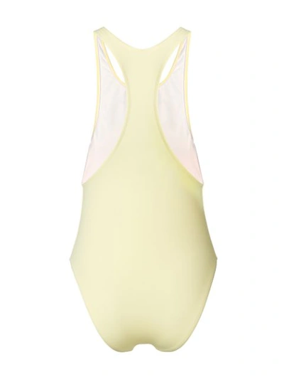 Shop Chiara Ferragni Wink One-piece Swimsuit - Yellow