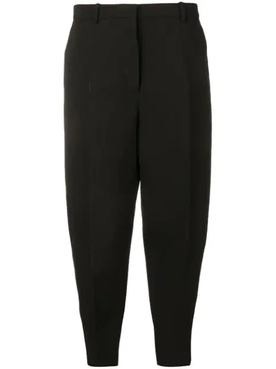 Shop Jil Sander Baggy Tailored Trousers In Black