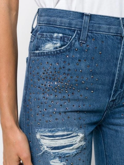 J BRAND EMBELLISHED JEANS - 蓝色