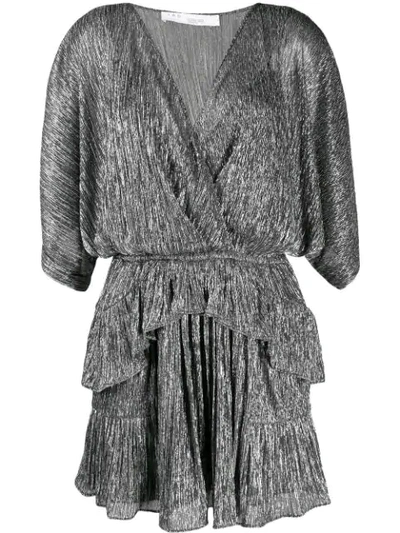 Iro ruffled lamé mini dress hotsell