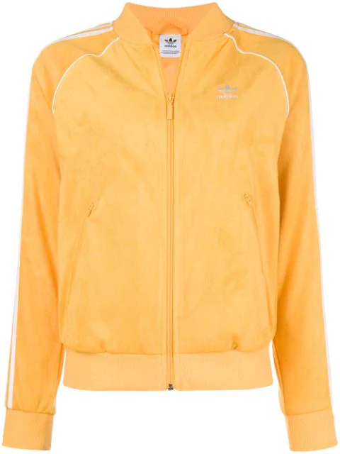 adidas sst track jacket yellow