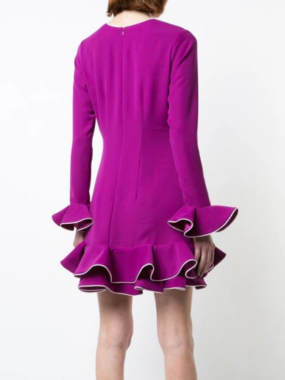 ruffled hem dress