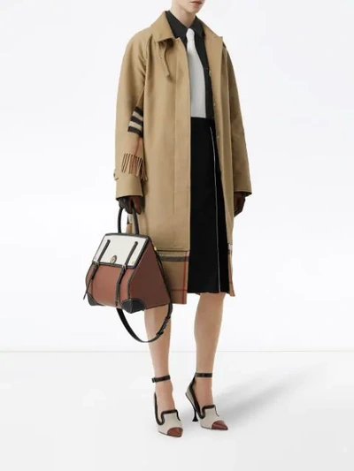 Shop Burberry Cotton Gabardine Car Coat In Neutrals