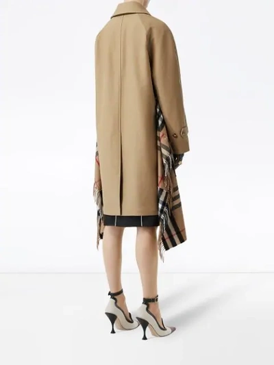 Shop Burberry Cotton Gabardine Car Coat In Neutrals