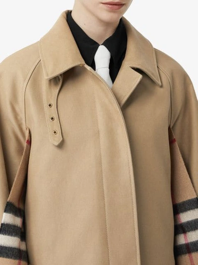 Shop Burberry Cotton Gabardine Car Coat In Neutrals