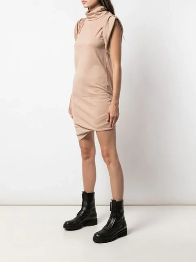 Shop Vivienne Westwood Anglomania Punkatore Turtleneck Dress In Flesh G401