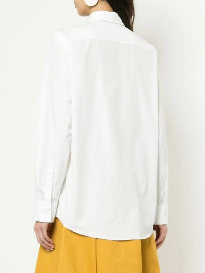 Shop Marni Bird Printed Shirt - White
