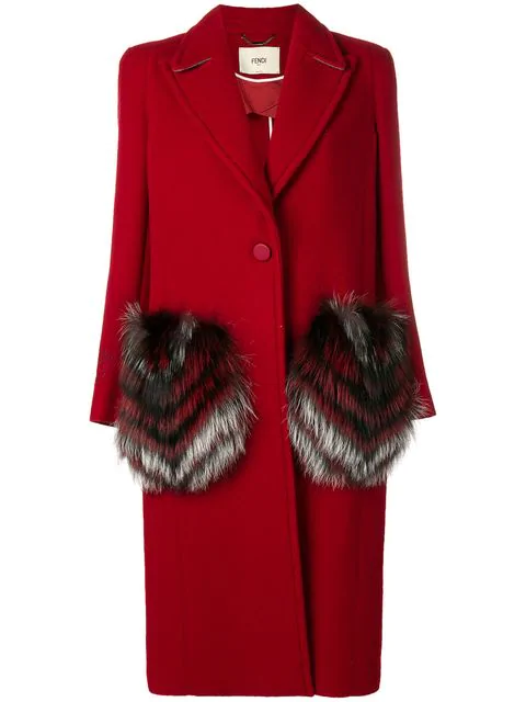 fendi coat with fur pockets