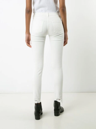 Shop R13 Distressed Skinny Jeans In White