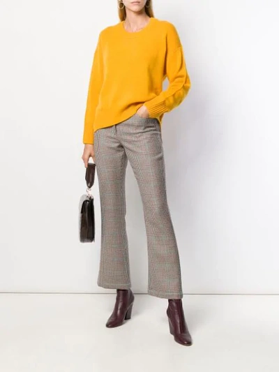 Shop Allude Lightweight Sweatshirt In Yellow