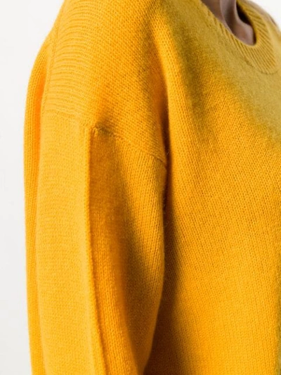 Shop Allude Lightweight Sweatshirt In Yellow