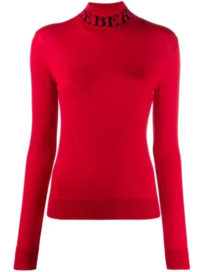 Shop Iceberg Logo Sweater In Red