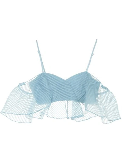 Shop Alice Mccall Cloud Nine Crop Top In Blue