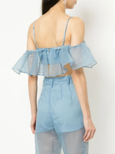 Shop Alice Mccall Cloud Nine Crop Top In Blue