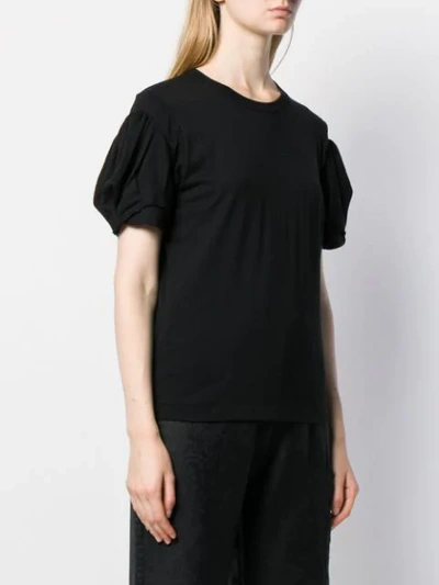 Shop Comme Des Garçons Comme Des Garçons Puff Sleeve T-shirt In Black