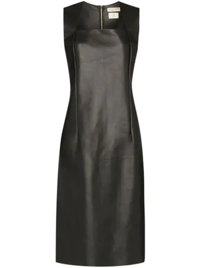 Shop Bottega Veneta Fitted Dress In Black