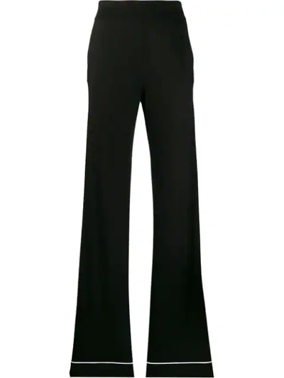 Shop Barrie High-waisted Trousers In Black