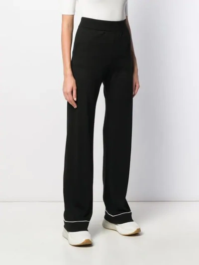 Shop Barrie High-waisted Trousers In Black
