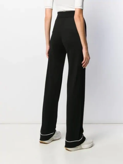 Shop Barrie High-waisted Trousers In Black