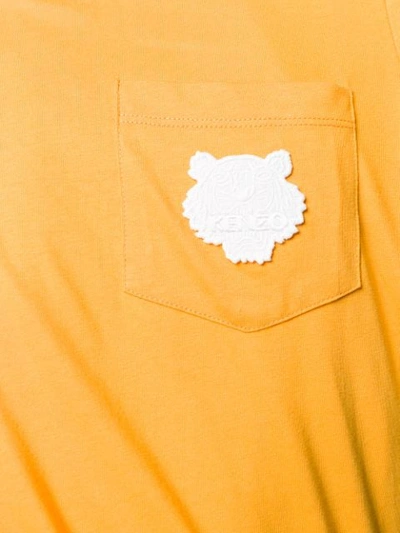 Shop Kenzo Mini Tiger T-shirt In 41 Marigold