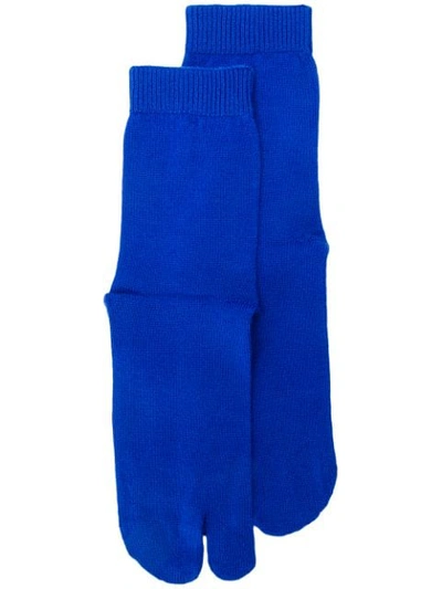 Shop Maison Margiela Tabi Socks - Blue
