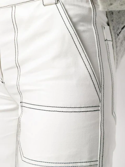 3.1 PHILLIP LIM 斜纹布工装长裤 - 白色