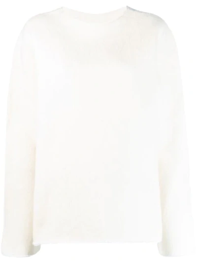 Shop Jacquemus La Maille Nepou Sweater In White