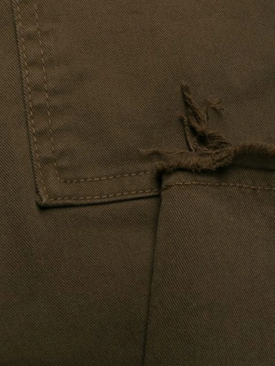 Nili Lotan Skinny Cut-off Trousers In Brown