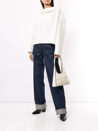 Shop Lemaire Boxy-fit Sweatshirt In White