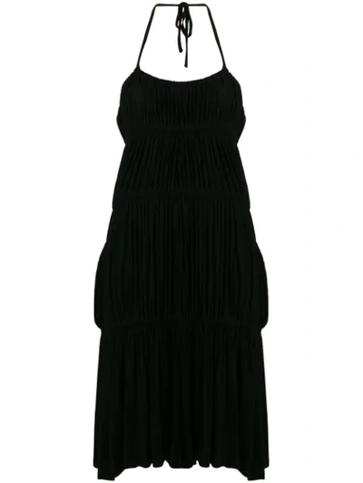 Shop 6397 Halterneck Midi Dress - Black