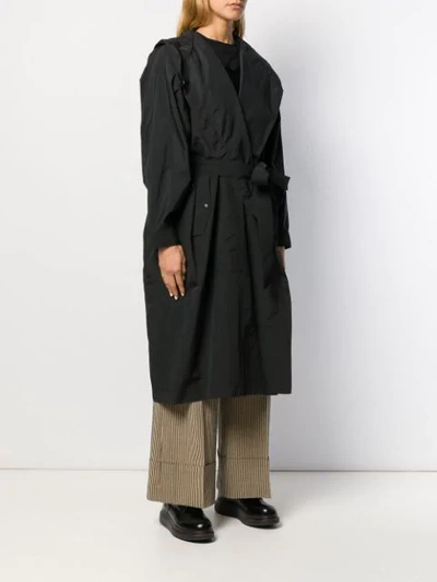 Shop Mcq By Alexander Mcqueen Oversized Coat In Black