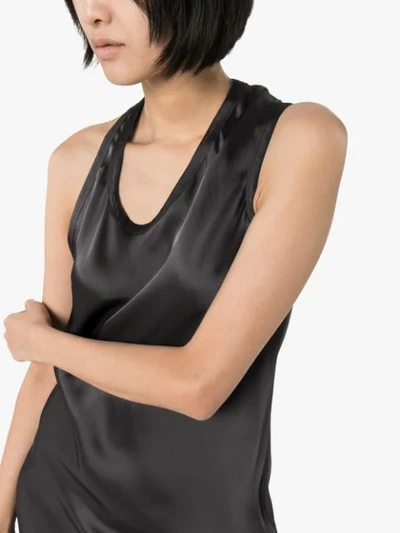 Shop Helmut Lang Halterneck Backless Gown In Black